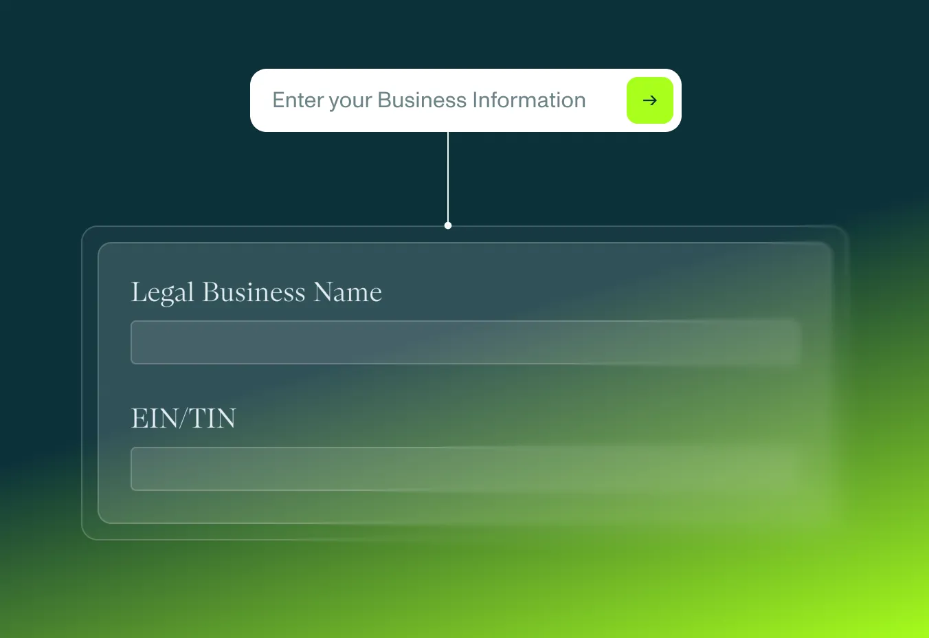 Product image of required submission fields to validate in Middesk.