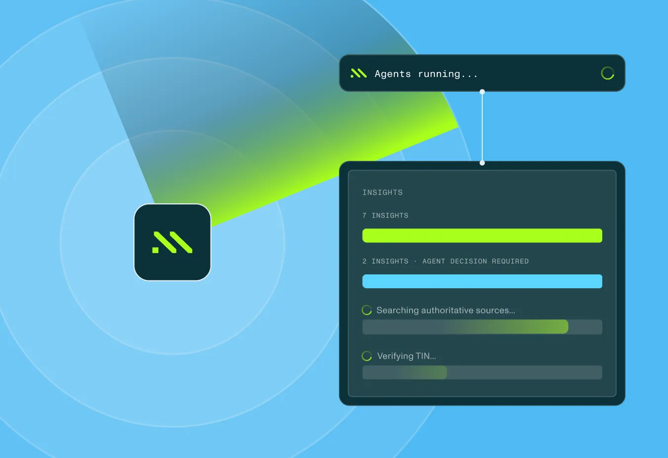 Agents running in the Middesk app.
