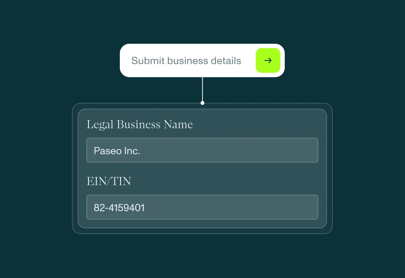 Step 1: Submit business details